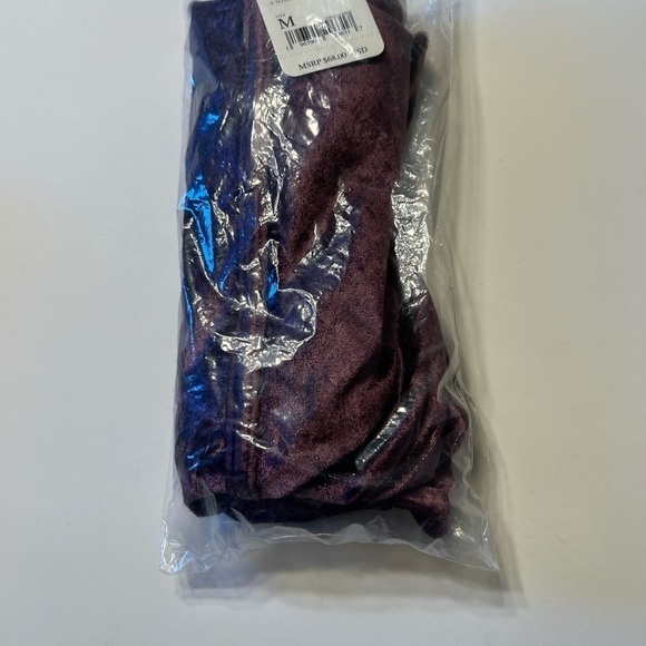 Free People All Night Velvet Tunic Camisole Top Fig Jam Purple Size Medium NWT - Picture 6 of 8